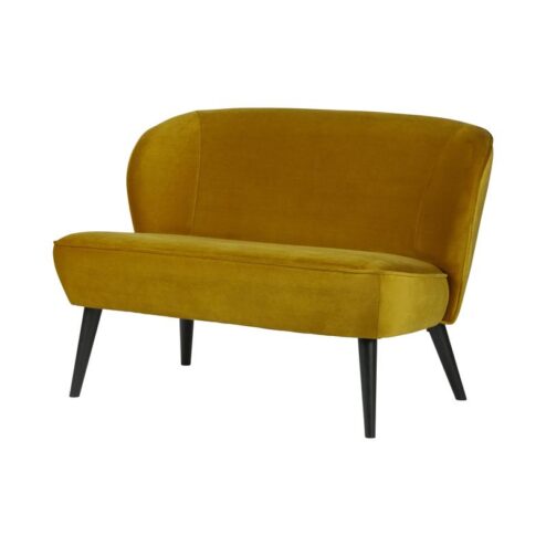 Sara Bankje Velvet Oker 110cm