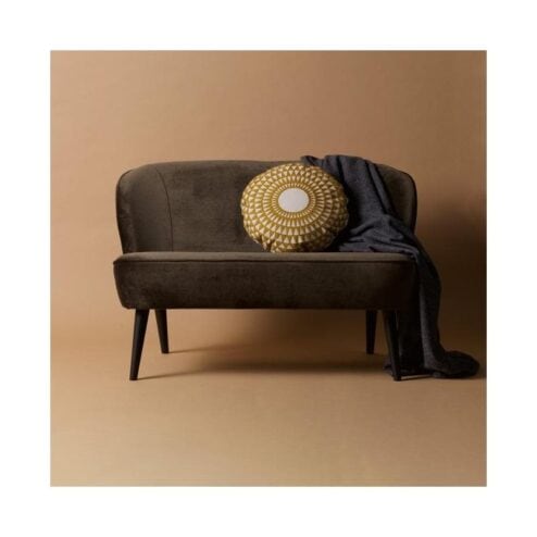 Sara Bankje Velvet Warm Groen 110cm