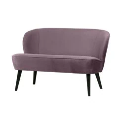 Sara Bankje Velvet Warm Lila 110cm