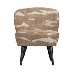 Sara Fauteuil Geweven Stof Camouflage Dessin Zand