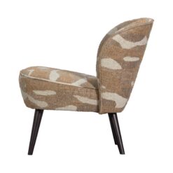 Sara Fauteuil Geweven Stof Camouflage Dessin Zand
