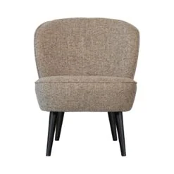 Sara Fauteuil Geweven Stof Naturel Melange