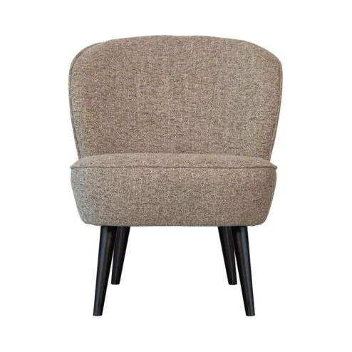 Sara Fauteuil Geweven Stof Naturel Melange