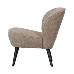 Sara Fauteuil Geweven Stof Naturel Melange