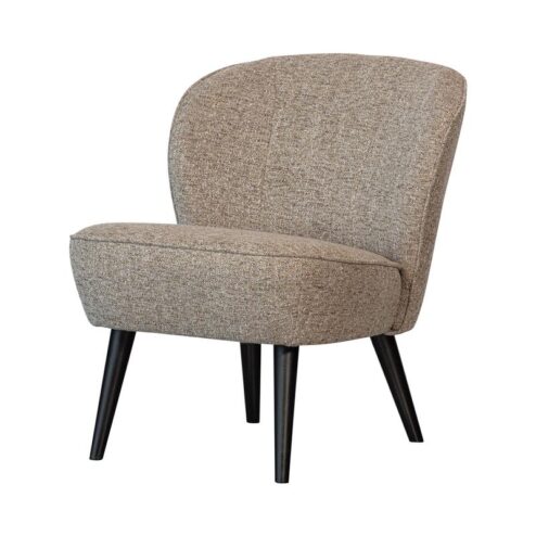 Sara Fauteuil Geweven Stof Naturel Melange