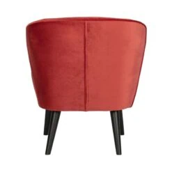Sara Fauteuil Velvet Framboos