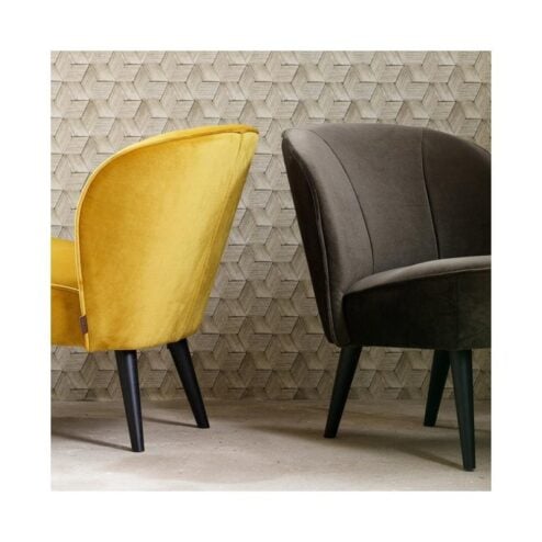 Sara Fauteuil Velvet Oker