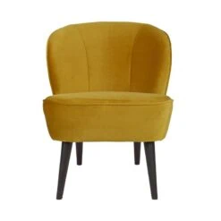Sara Fauteuil Velvet Oker