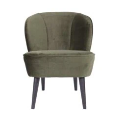 Sara Fauteuil Velvet Warm Groen