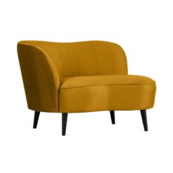 Sara Lounge Fauteuil Links Velvet Oker 112cm