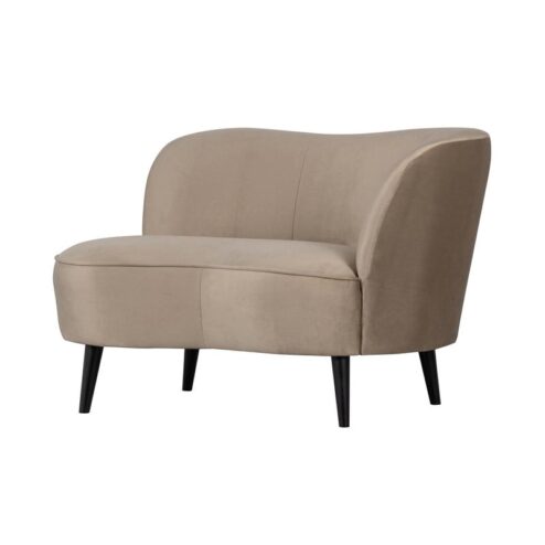 Sara Lounge Fauteuil Rechts Velvet Khaki 112cm
