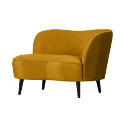 Sara Lounge Fauteuil Rechts Velvet Oker 112cm