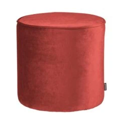 Sara Poef Hoog rond Velvet Framboos46cm