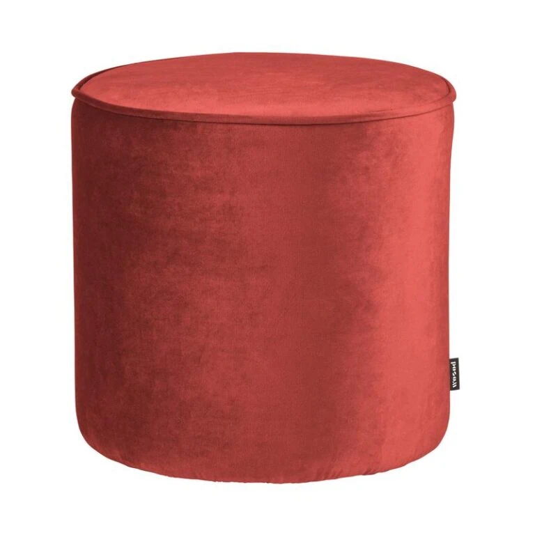 Sara Poef Hoog rond Velvet Framboos46cm