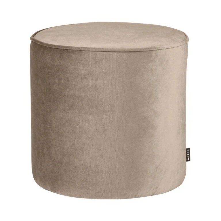Sara Poef Hoog rond Velvet Khaki 46cm