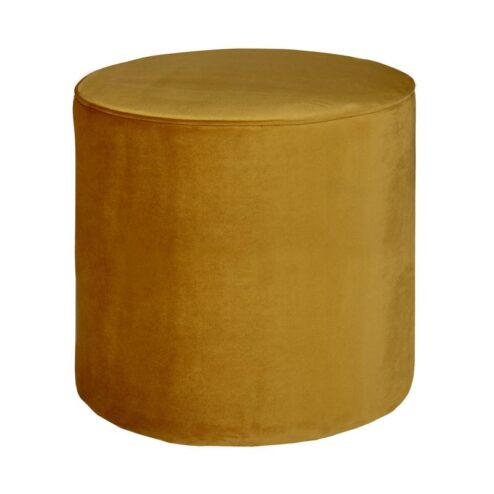 Sara Poef Hoog rond Velvet Oker 46cm