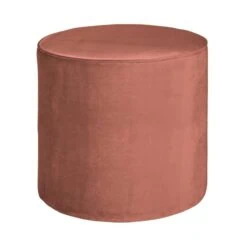 Sara Poef Hoog rond Velvet Oud Roze 46cm
