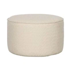 Sara Poef Laag rond Boucle Creme 36cm