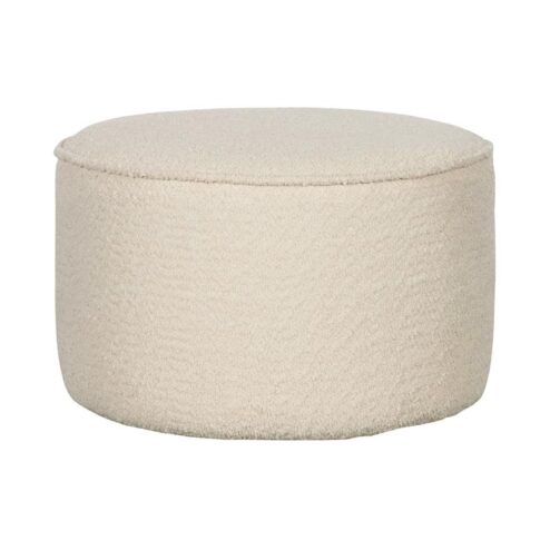 Sara Poef Laag rond Boucle Creme 36cm