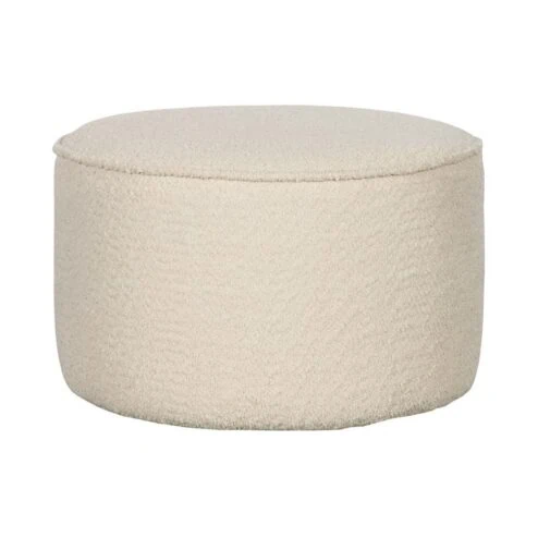 Sara Poef Laag rond Boucle Creme 36cm