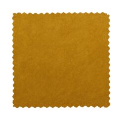 Sara Poef Laag rond Velvet Okergeel 36cm