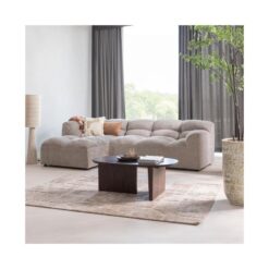 Seam Salontafel ovaal Mangohout Donkerbruin 110cm