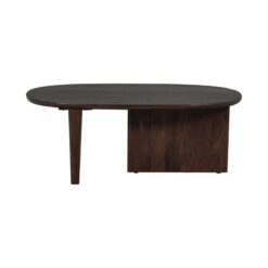 Seam Salontafel ovaal Mangohout Donkerbruin 110cm