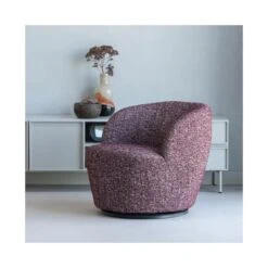 Serra Draaifauteuil Bordeauxrood Melange