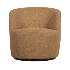 Serra Draaifauteuil Geweven Stof Curry Melange