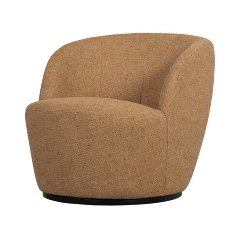 Serra Draaifauteuil Geweven Stof Curry Melange