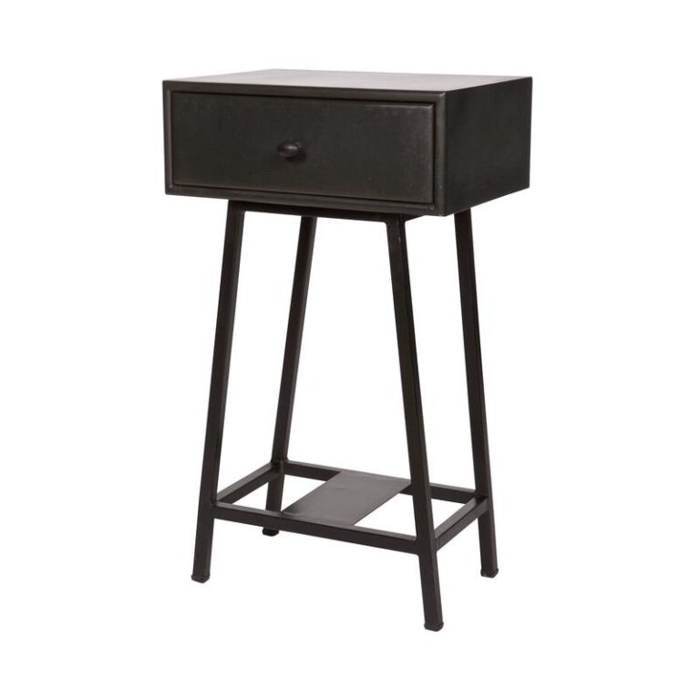 Skybox Sidetable Mangohout Zwart 40cm