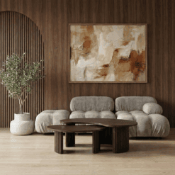 Sofia Salontafel set van 2 organisch Walnoot 125cm en 85cm