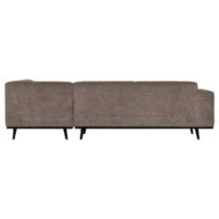 Statement Hoekbank Rechts Ribstof Taupe