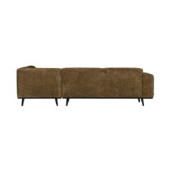 Statement Hoekbank Rechts Structure Velvet Brass
