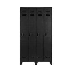 Stijn Lockerkast 2-Deurs Zwart 103cm