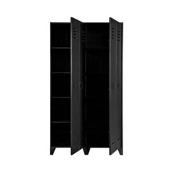 Stijn Lockerkast 2-Deurs Zwart 103cm