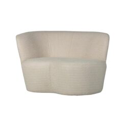 Stone Bankje Links Boucle Creme 112cm