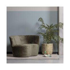 Stone Bankje Rechts Warm Groen 112cm