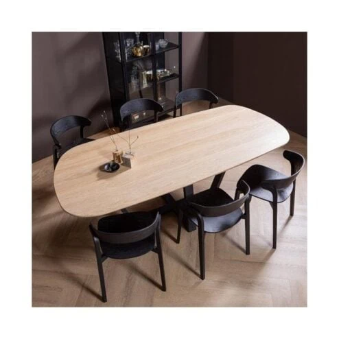 Tablo Eettafel organisch DL Eikenhout naturel 220cm