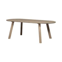 Tablo Eettafel ovaal VL Eikenhout pebble grey 220cm