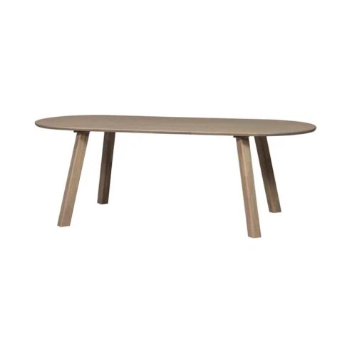 Tablo Eettafel ovaal VL Eikenhout pebble grey 220cm