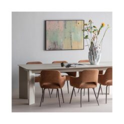 Tablo Eettafel rechthoek Eikenhout dakargrau 240cm