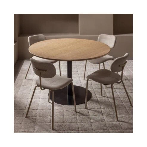 Tablo Eettafel rond VL Eikenhout naturel 120cm