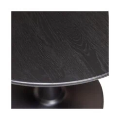 Tablo Eettafel rond VL Eikenhout zwart 80cm