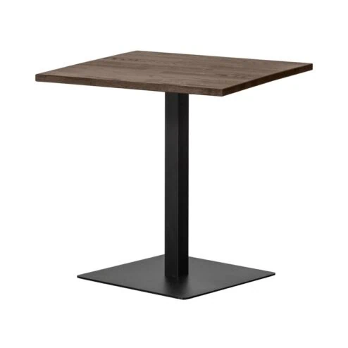 Tablo Eettafel vierkant VL Eikenhout cashmere brown 80cm