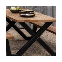 Tablo Picknicktafel Ayoushout met zwarte poot