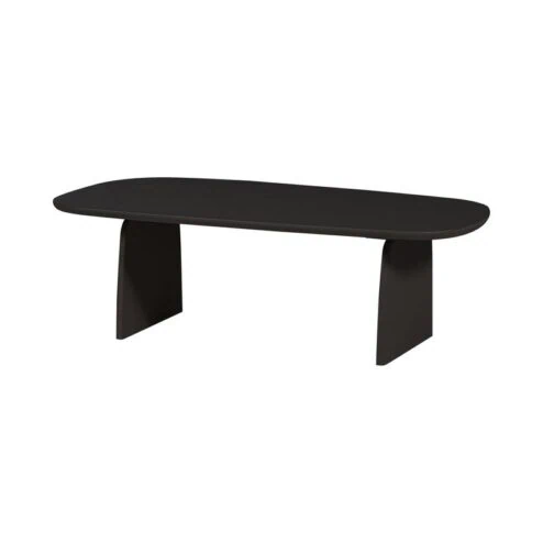 Tablo Salontafel organisch Eikenhout zwart 110cm