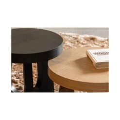 Tala Bijzettafel MDF Rond Naturel 55cm