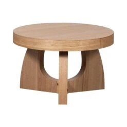 Tala Bijzettafel MDF Rond Naturel 55cm