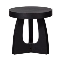 Tala Bijzettafel MDF Rond Zwart 45cm